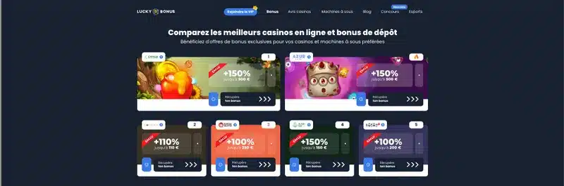Le Joueur est le meilleur site de comparateur d’offres pour les casinos en ligne