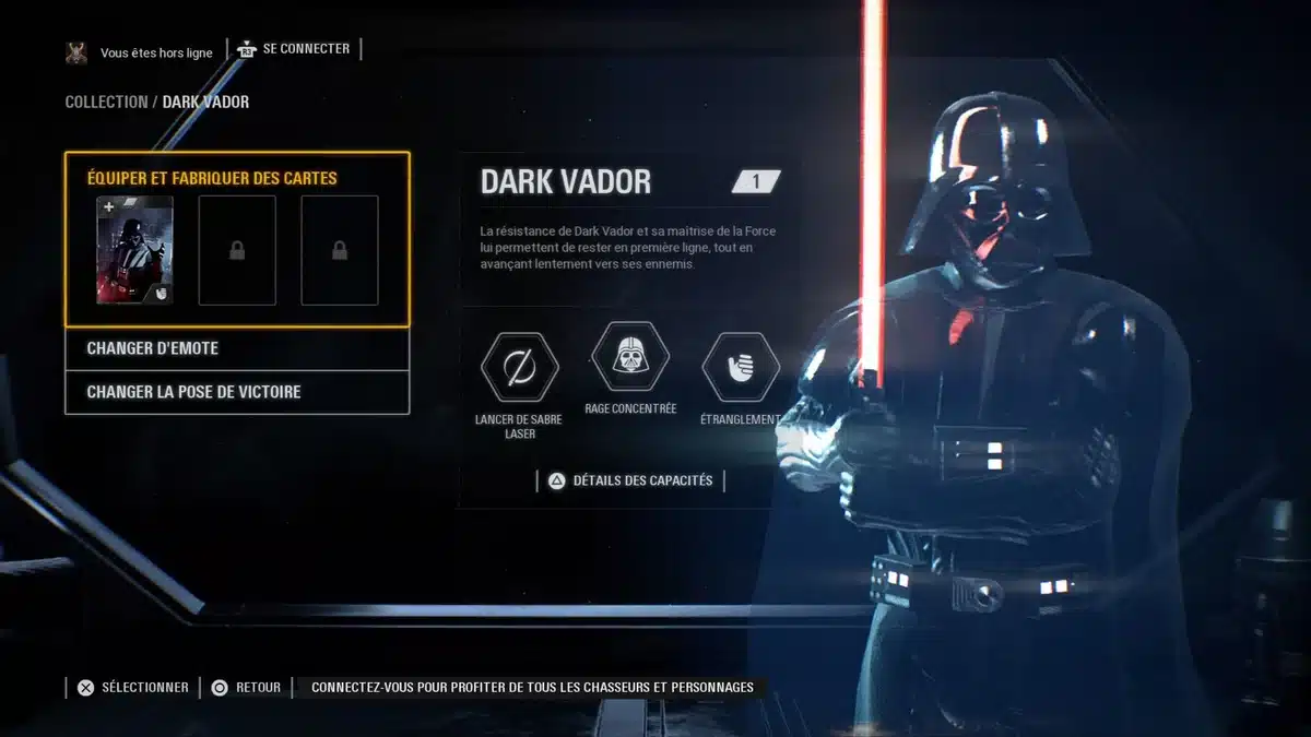 Vador dans Battlefront 2