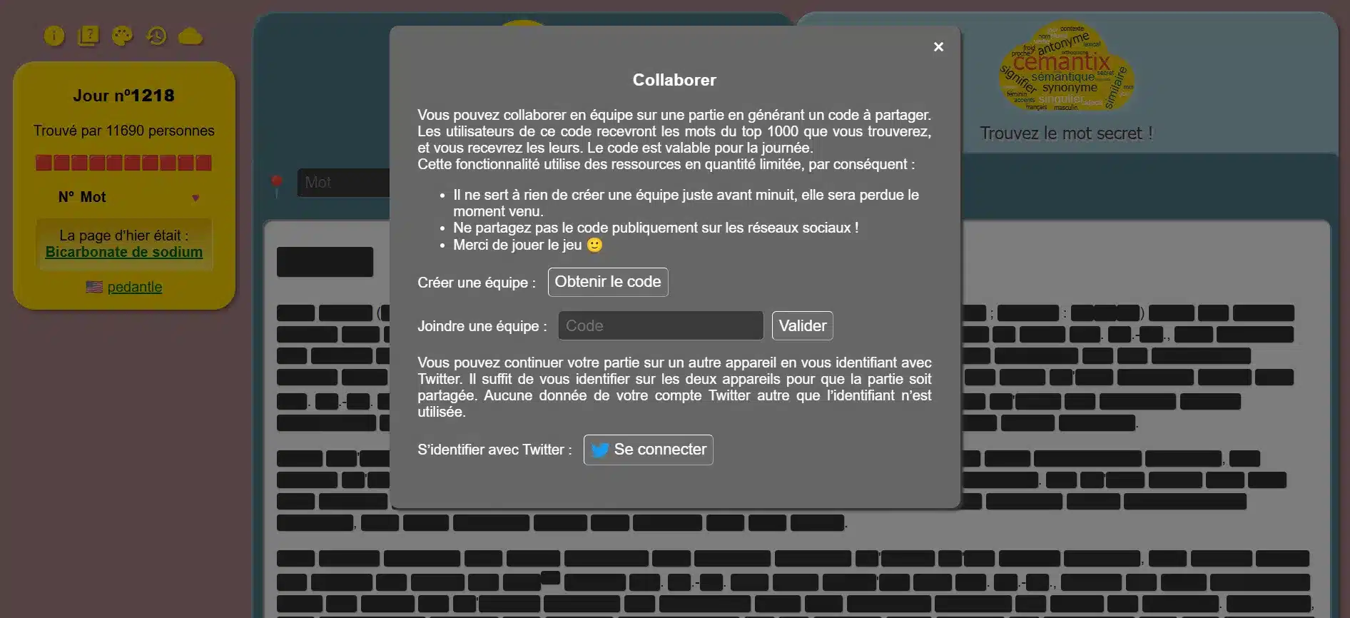jouer en équipe sur pédantix