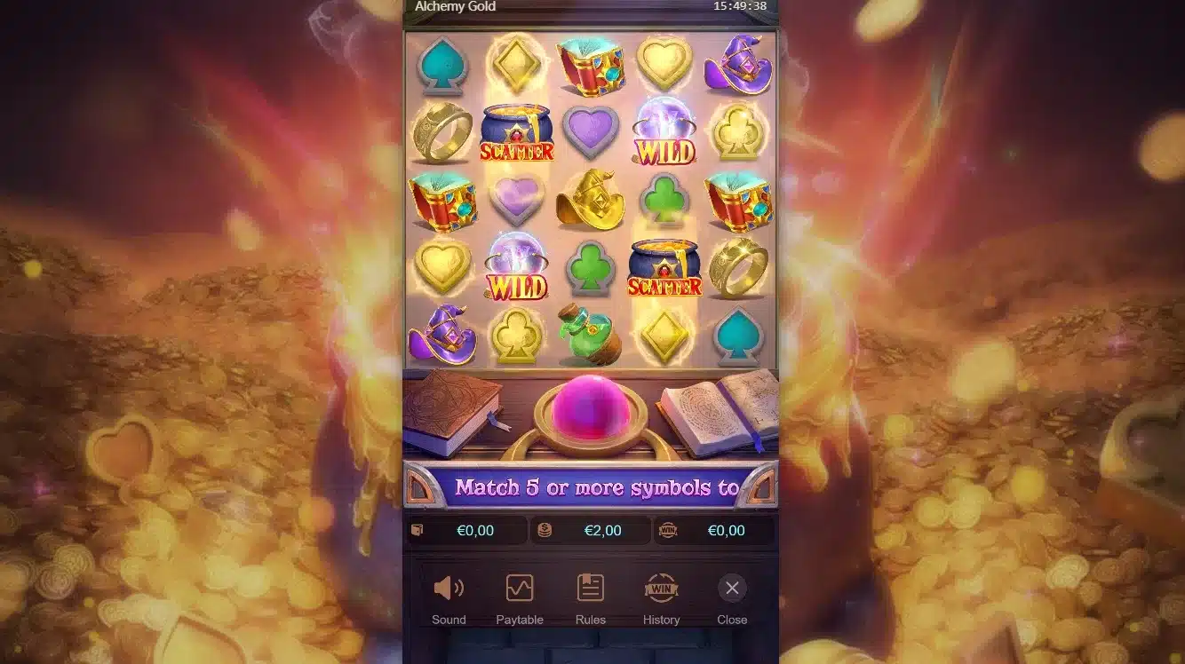 la slot sur mobile achemy gold pg soft