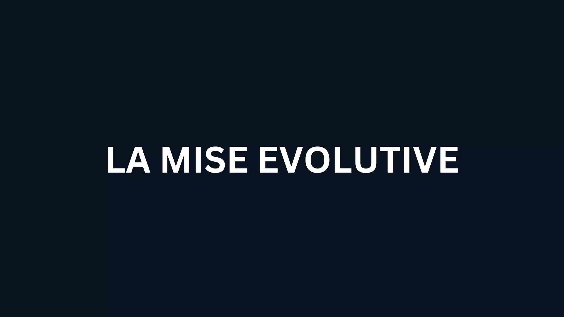 La mise evolutive vous permettra d'avoir une très bonne gestion de votre bankroll