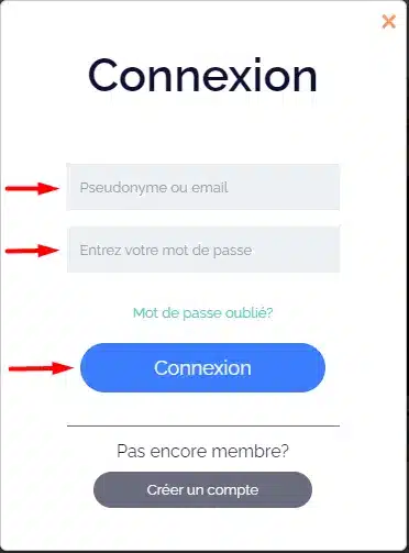 Connexion identifiant