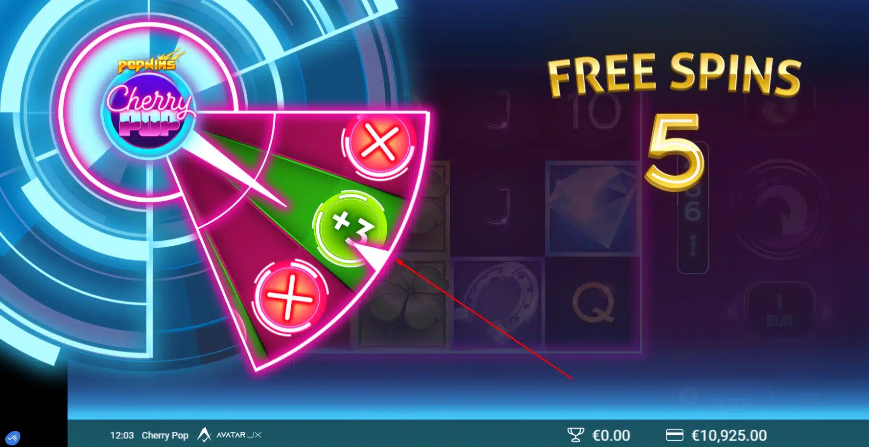 CherryPop est une machine à sous à la volatilité très élevée