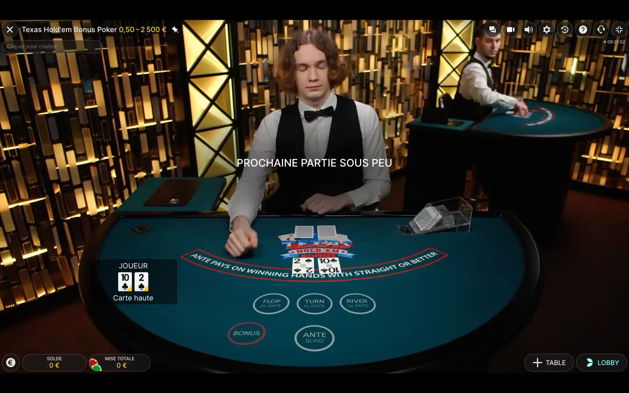 texas hold'em bonus