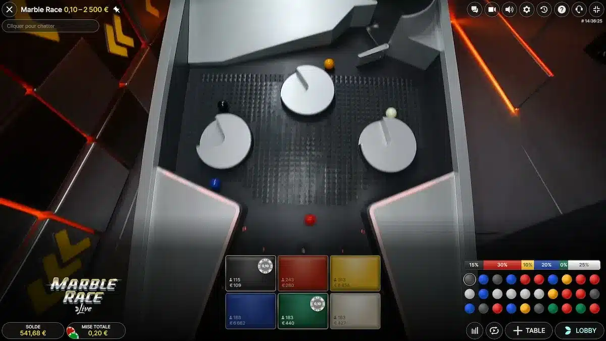 modules interactifs marble race live