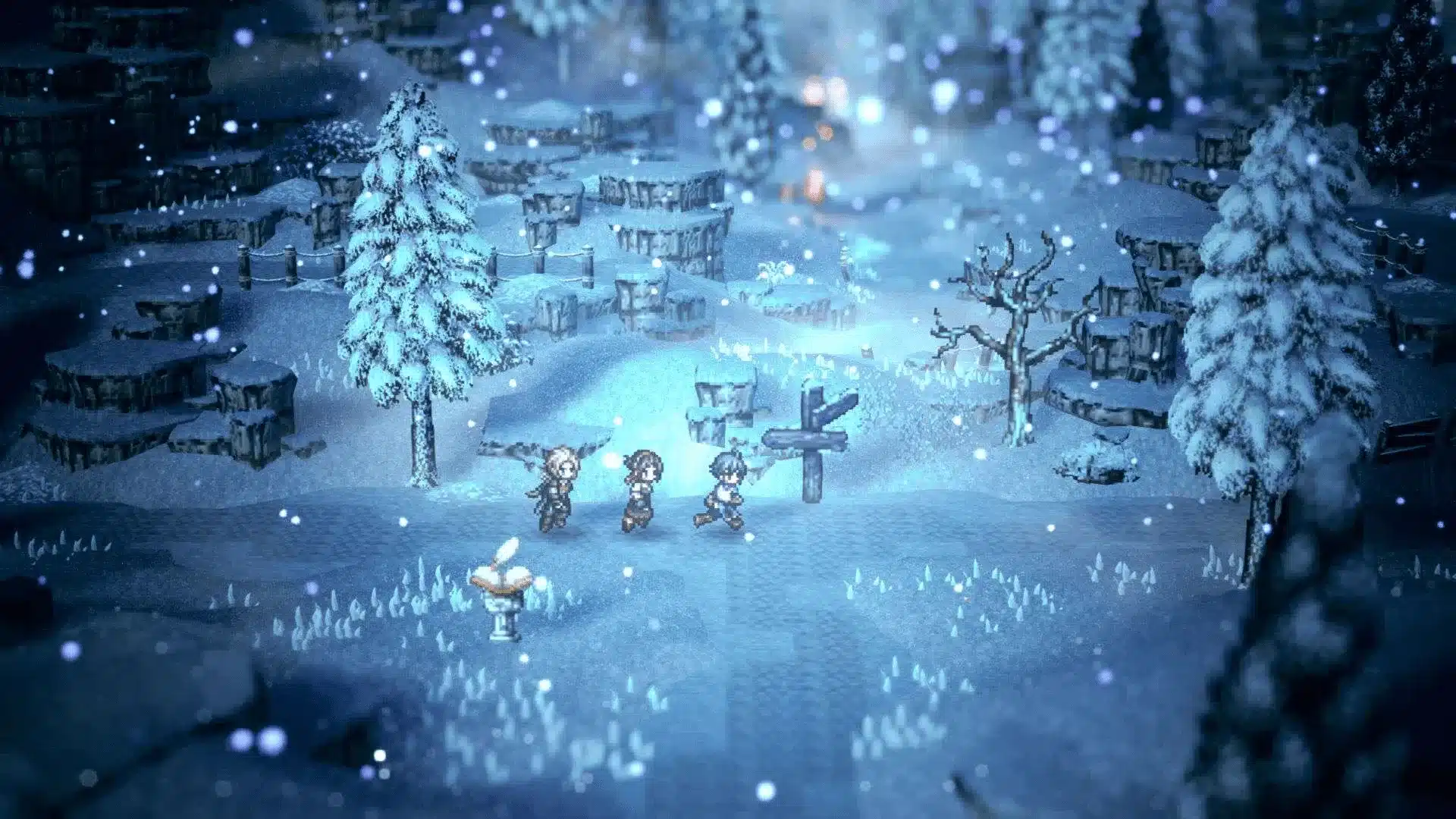 Octopath Traveler 0 Phenn, Stia et Laurana