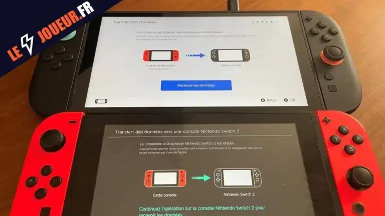 Transfert de jeu entre Switch 2