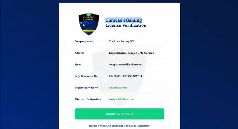 curacao license egaming