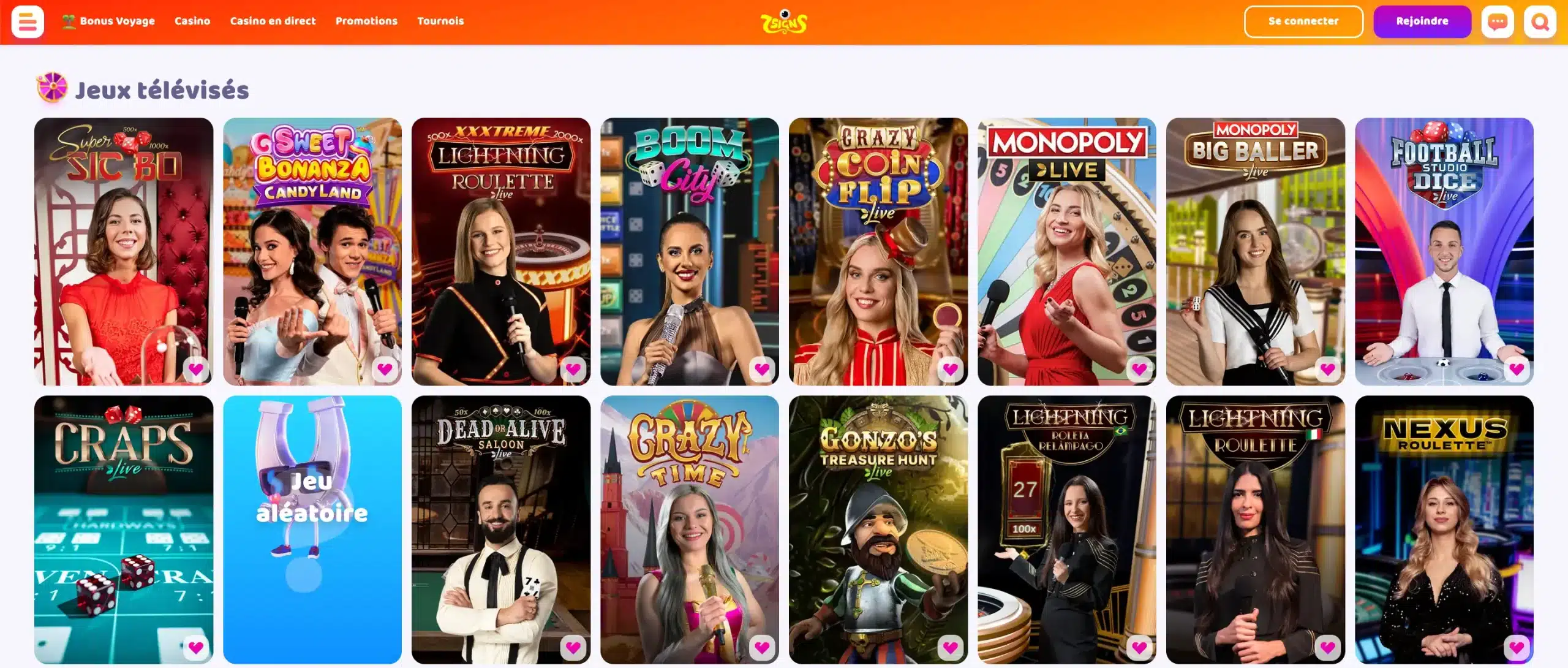 jeux live 7Signs