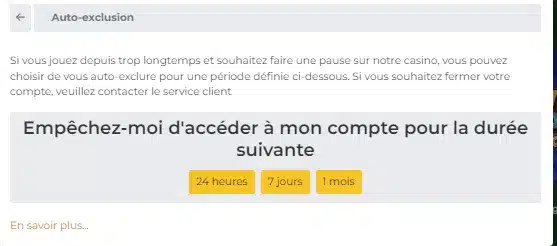 Auto-exclusion