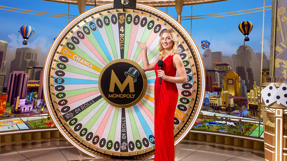 La roue du Monopoly Live est composée de 54 segments différents