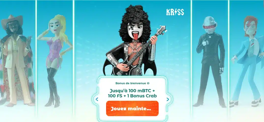 Bonus de bienvenue Kriss