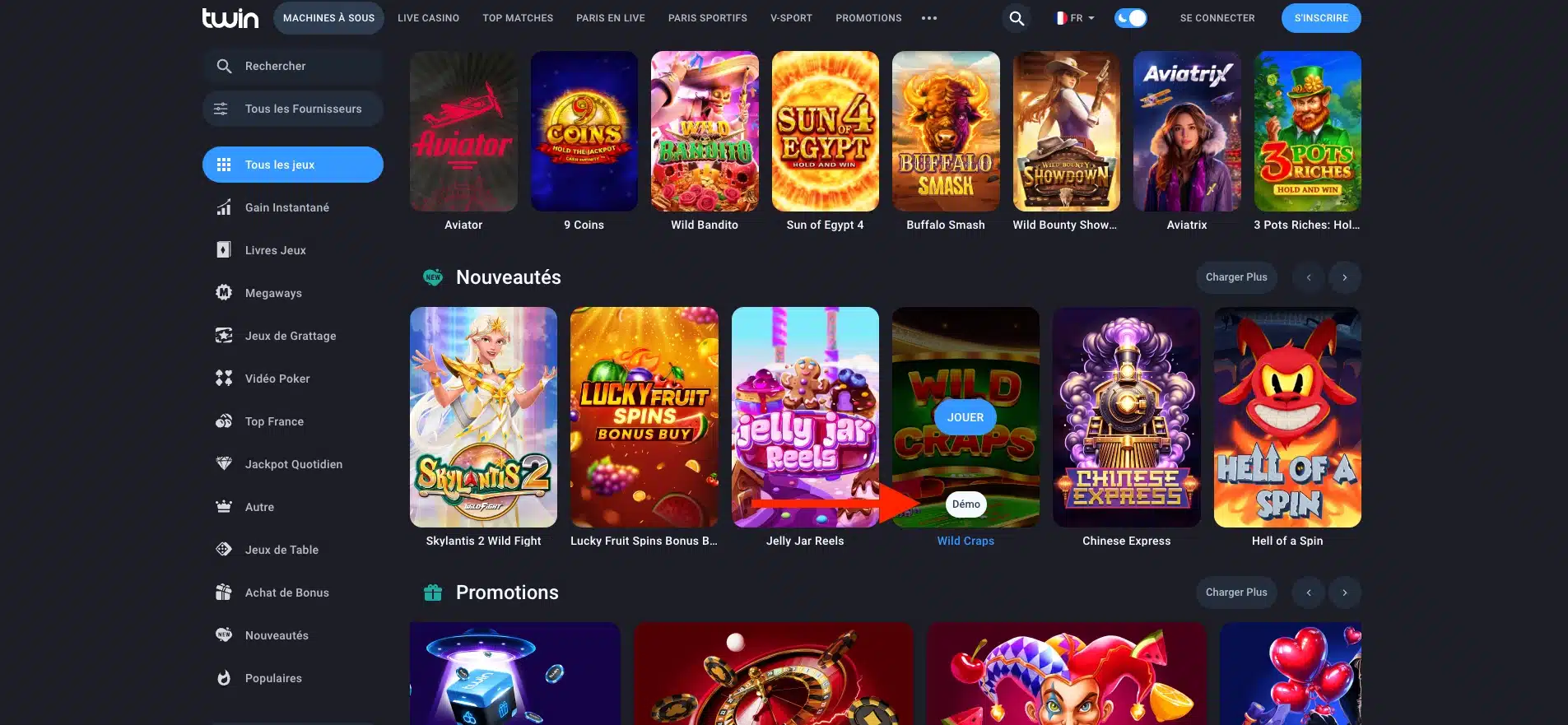 Jeu gratuit sur Twin