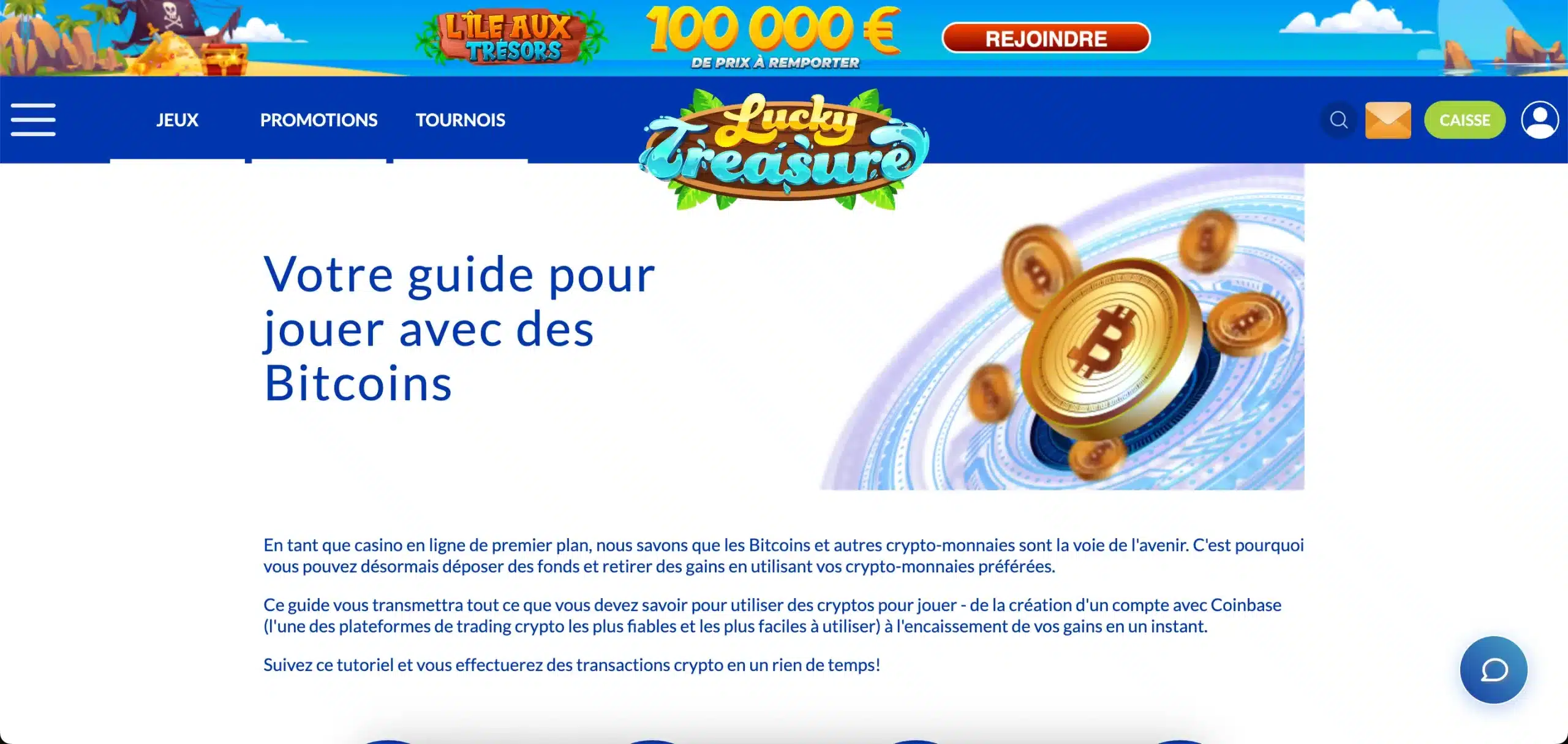 bitcoin lucky treasure