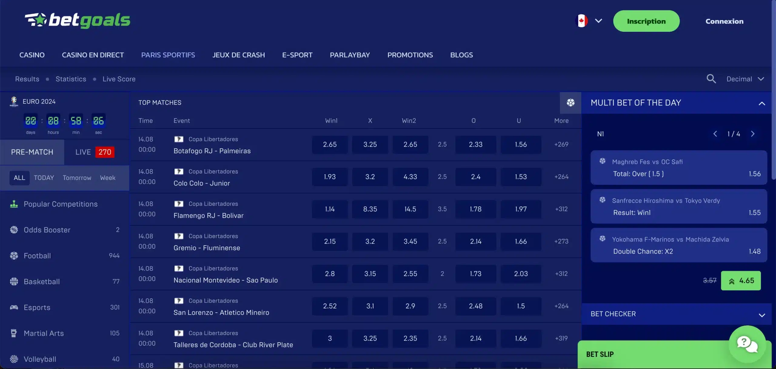 betgoals paris sportifs