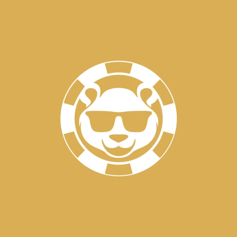logotype square golden panda