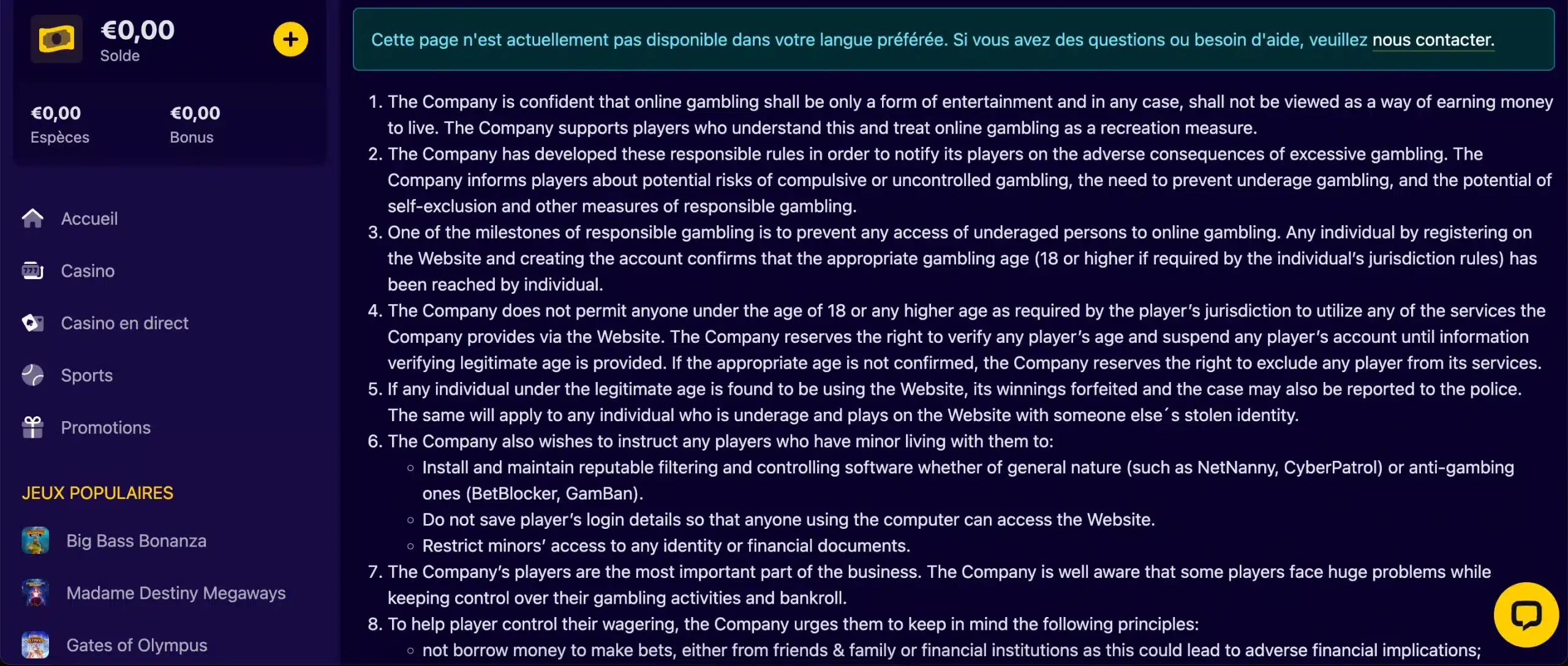 slottio jeu responsable