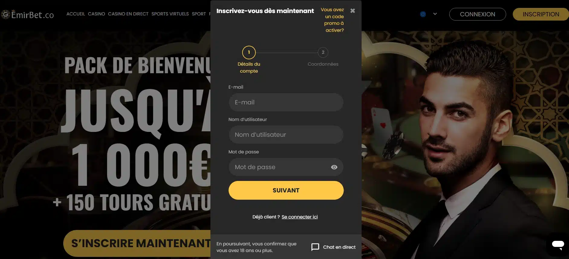 Identifiants de connexion