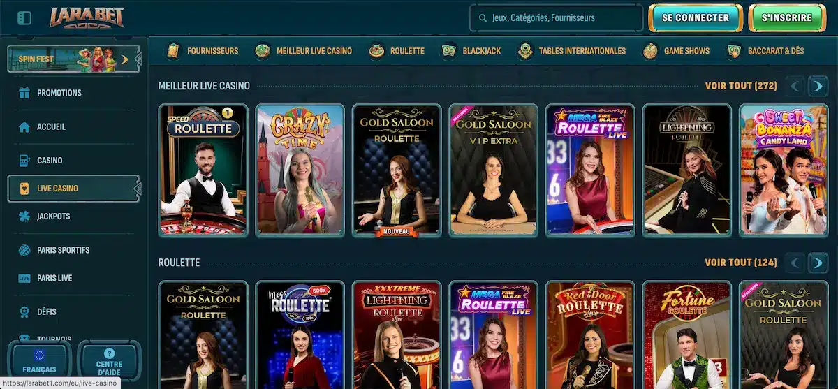 larabet live casino