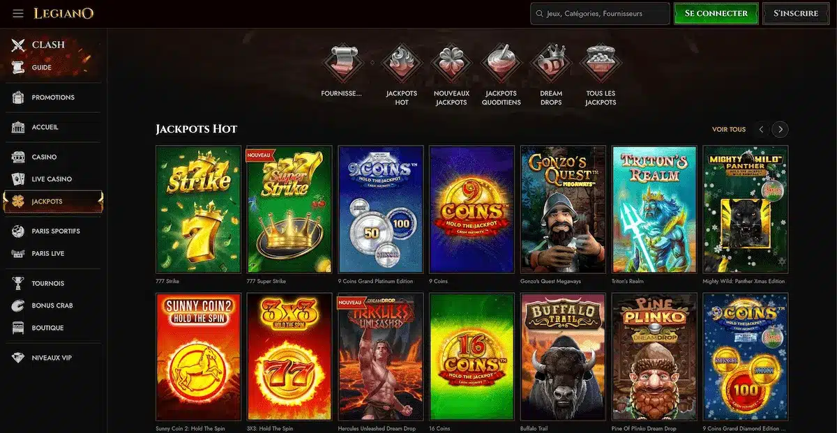 jackpots legiano