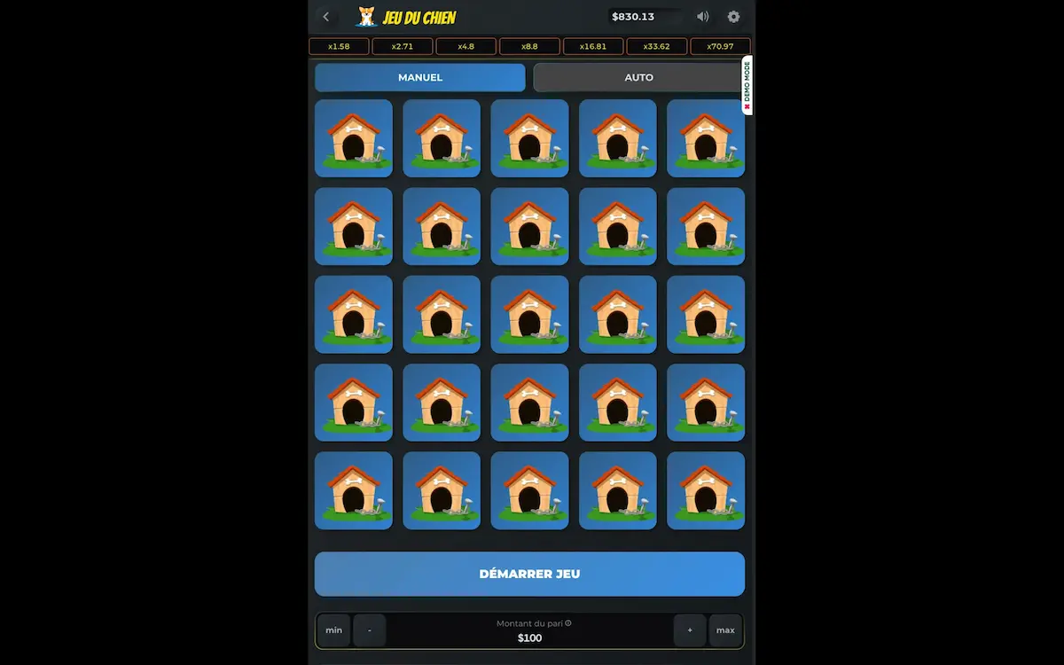 jeu du chien sur mobile