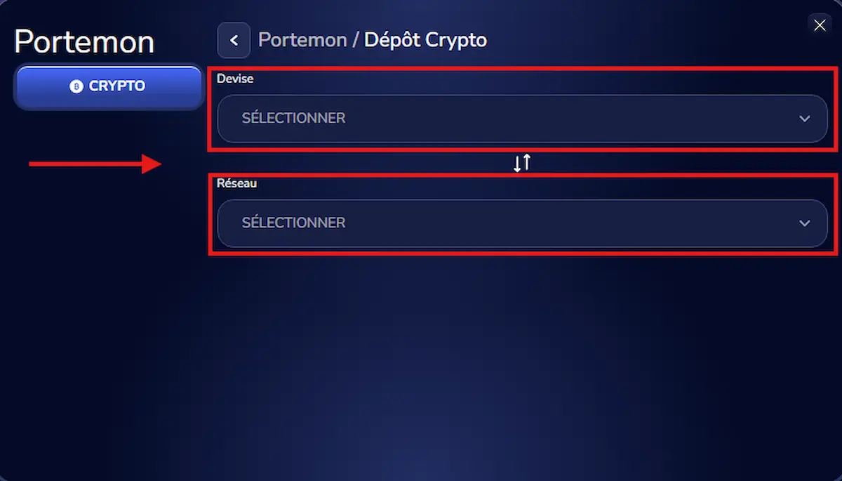 Première étape pour acheter des crypto monnaies sur la plateforme flush