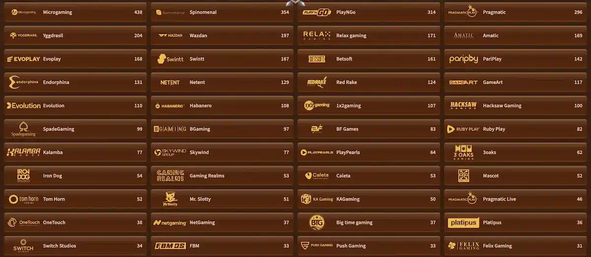 providers myempire casino