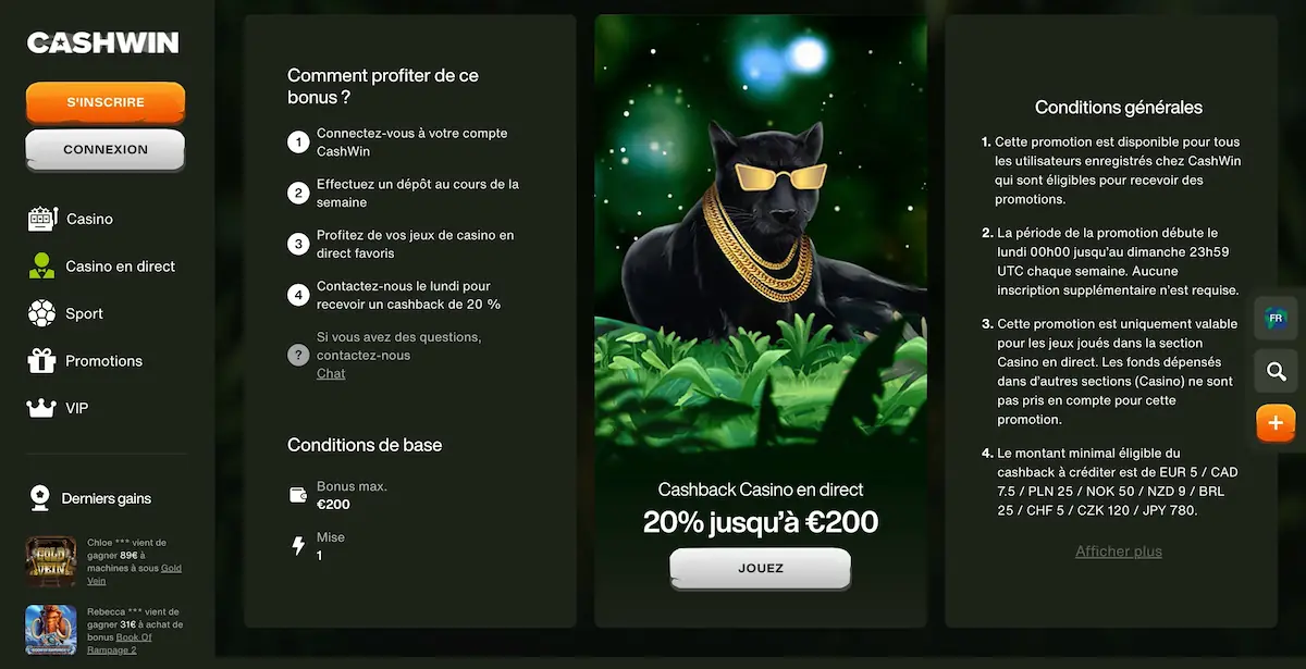 cashback cashwin