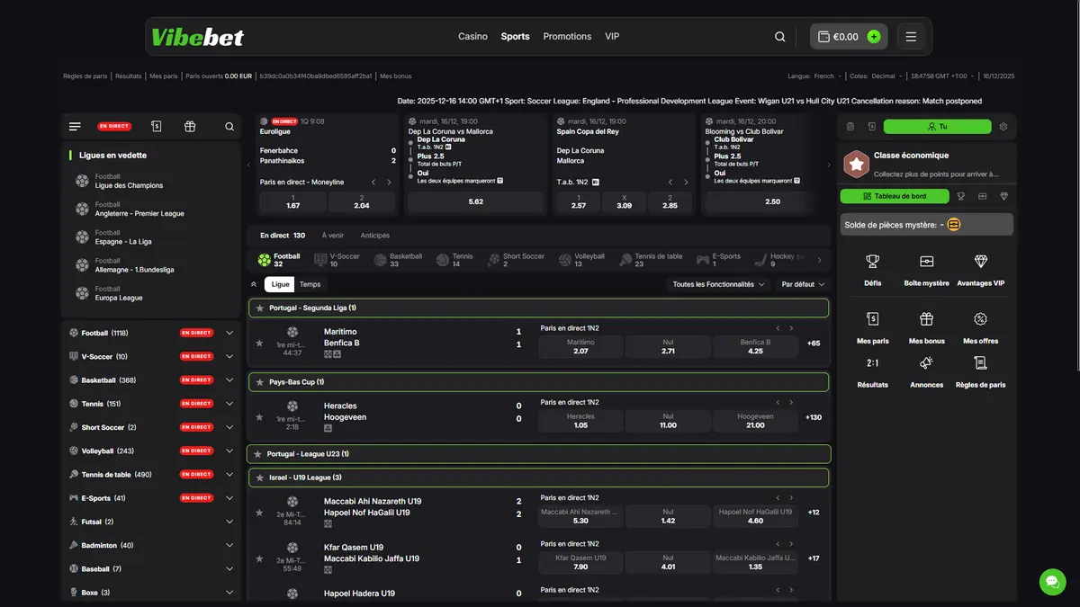 paris sportifs sur vibebet