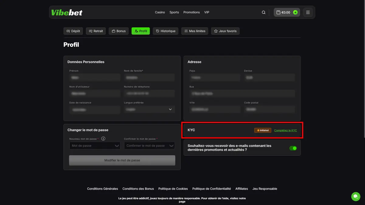 vérification kyc