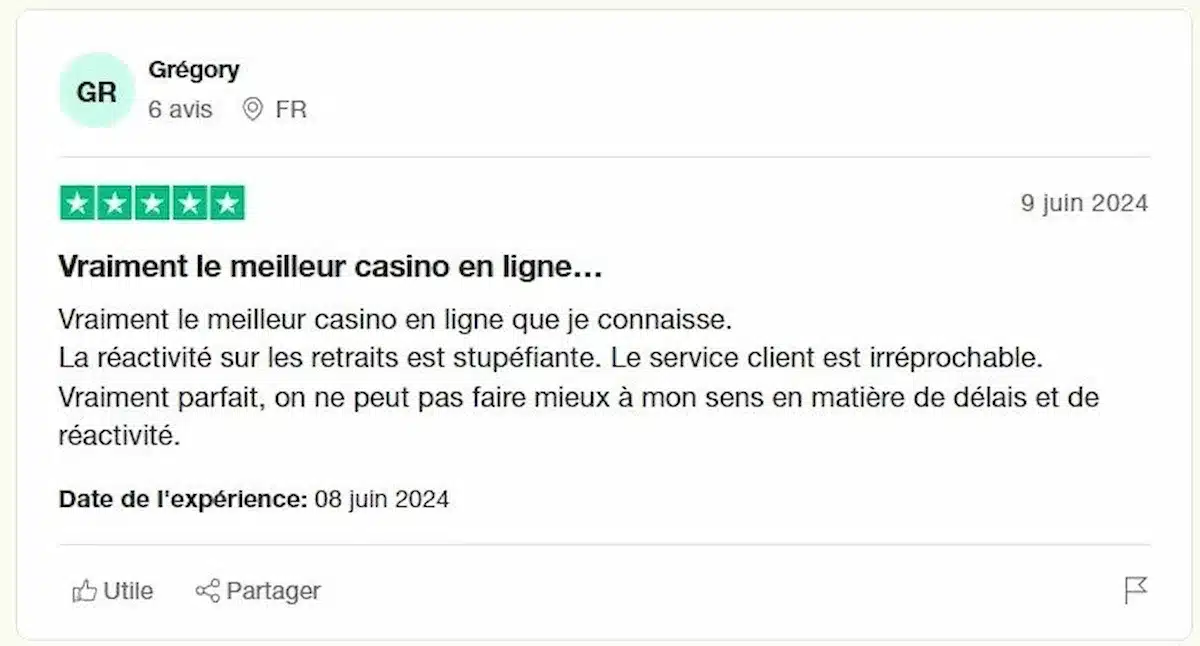 avis 1 trustpilot betzino