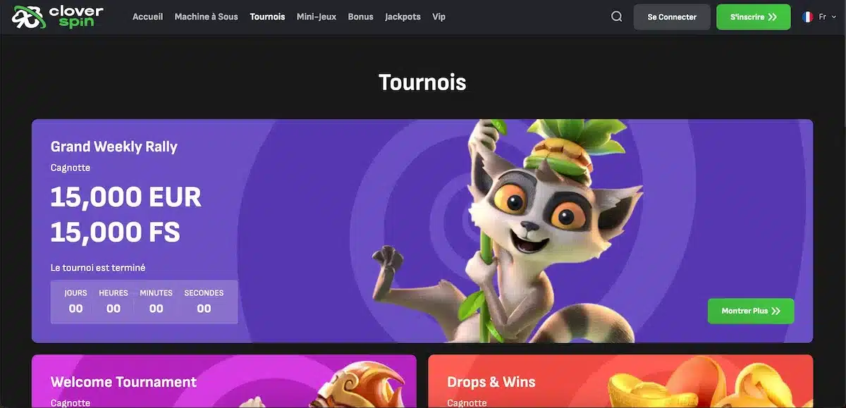 Cloverspin tournois
