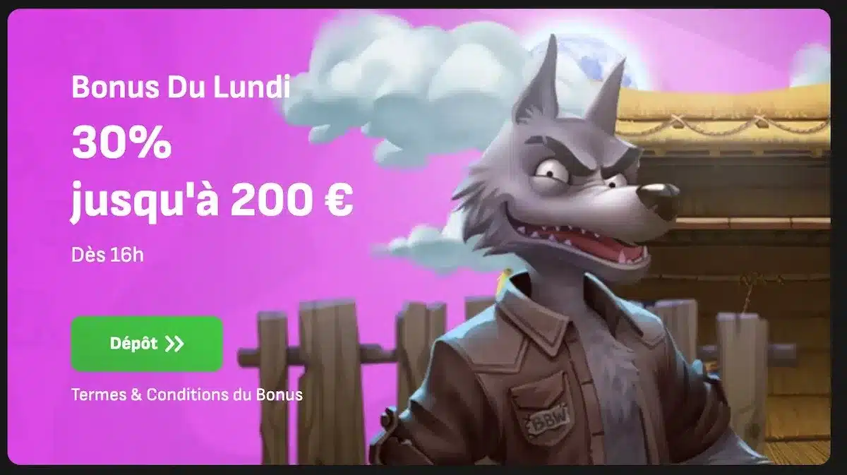 bonus du lundi cloverspin
