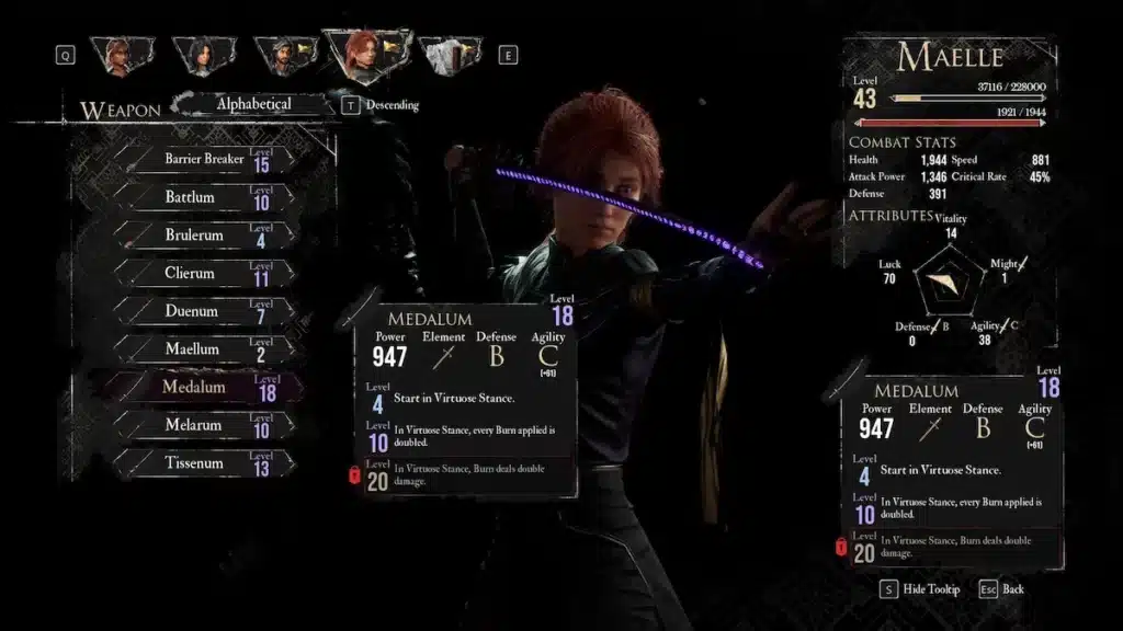 Meilleurs builds pour Maelle avec le Medalum