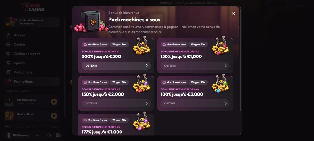 MadCasino bonus casino