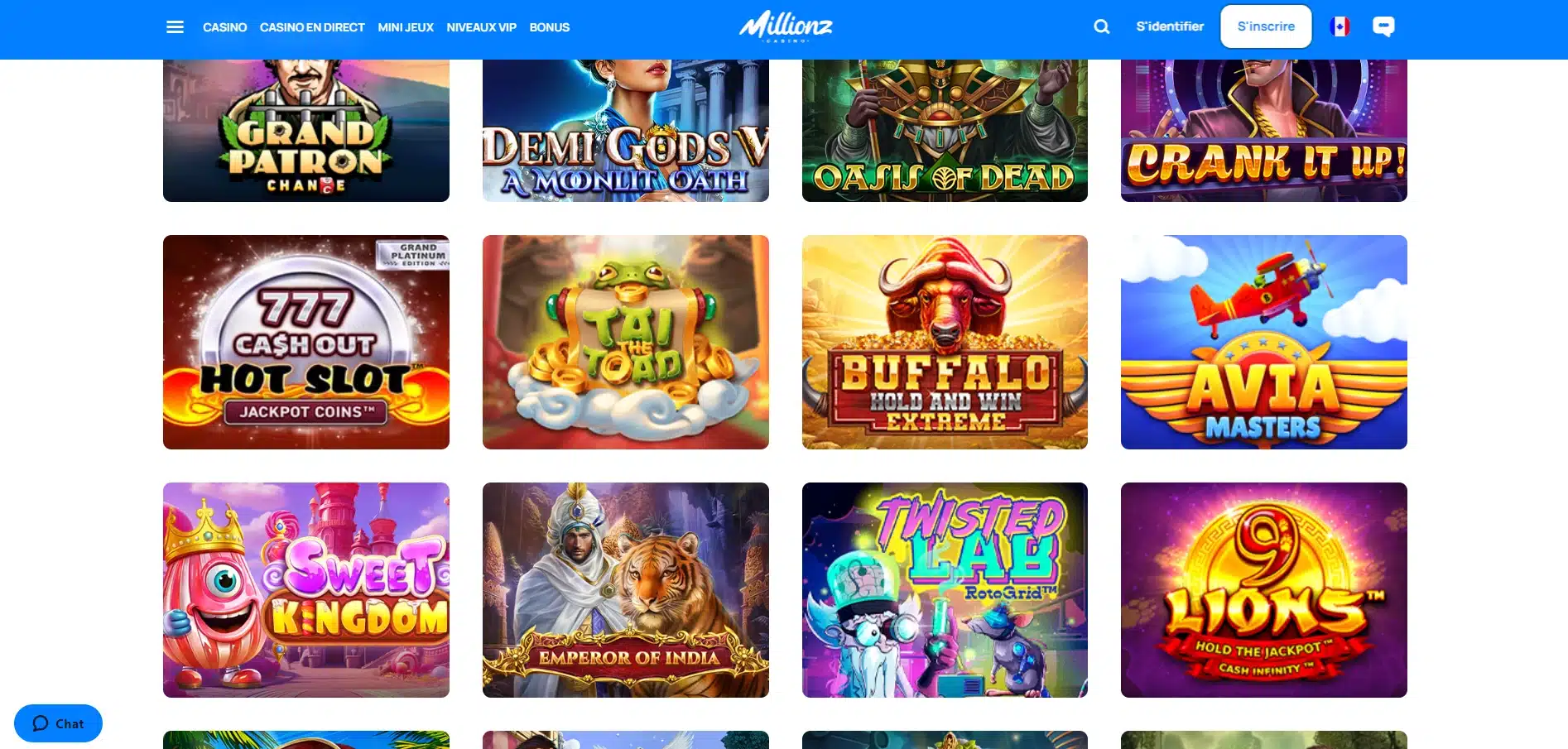 Jeux bonus sans dépôt millionz casino
