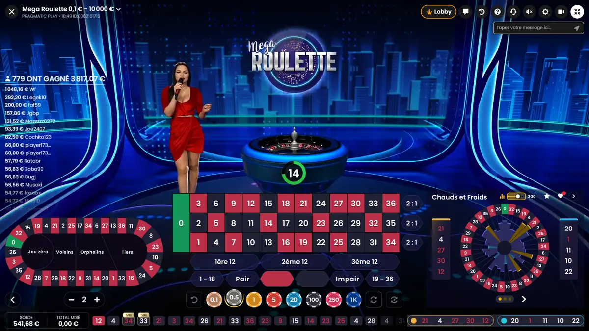 mega roulette