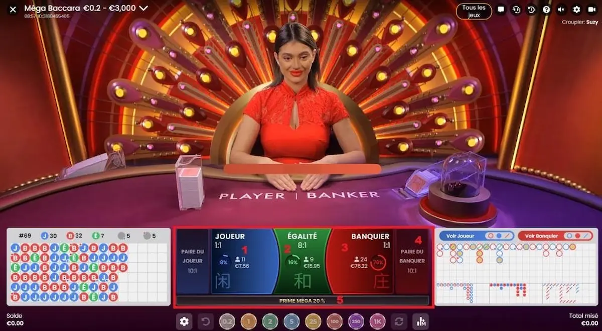 Baccarat 1 Mega Baccarat