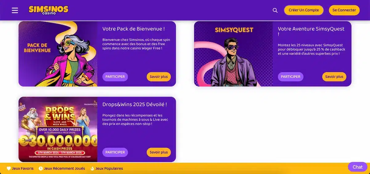 simsinos Promotions