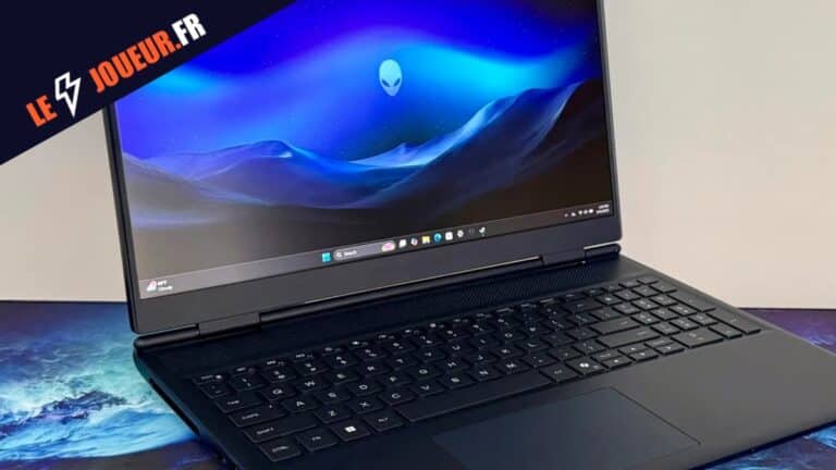 Alienware 16 Aurora en utilisation -logo