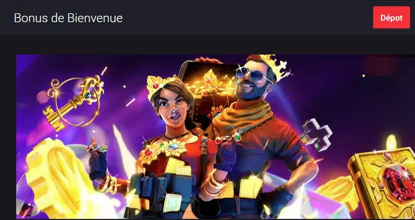 Bonus de bienvenue casino