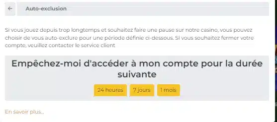 Auto-exclusion Auto-exclusion