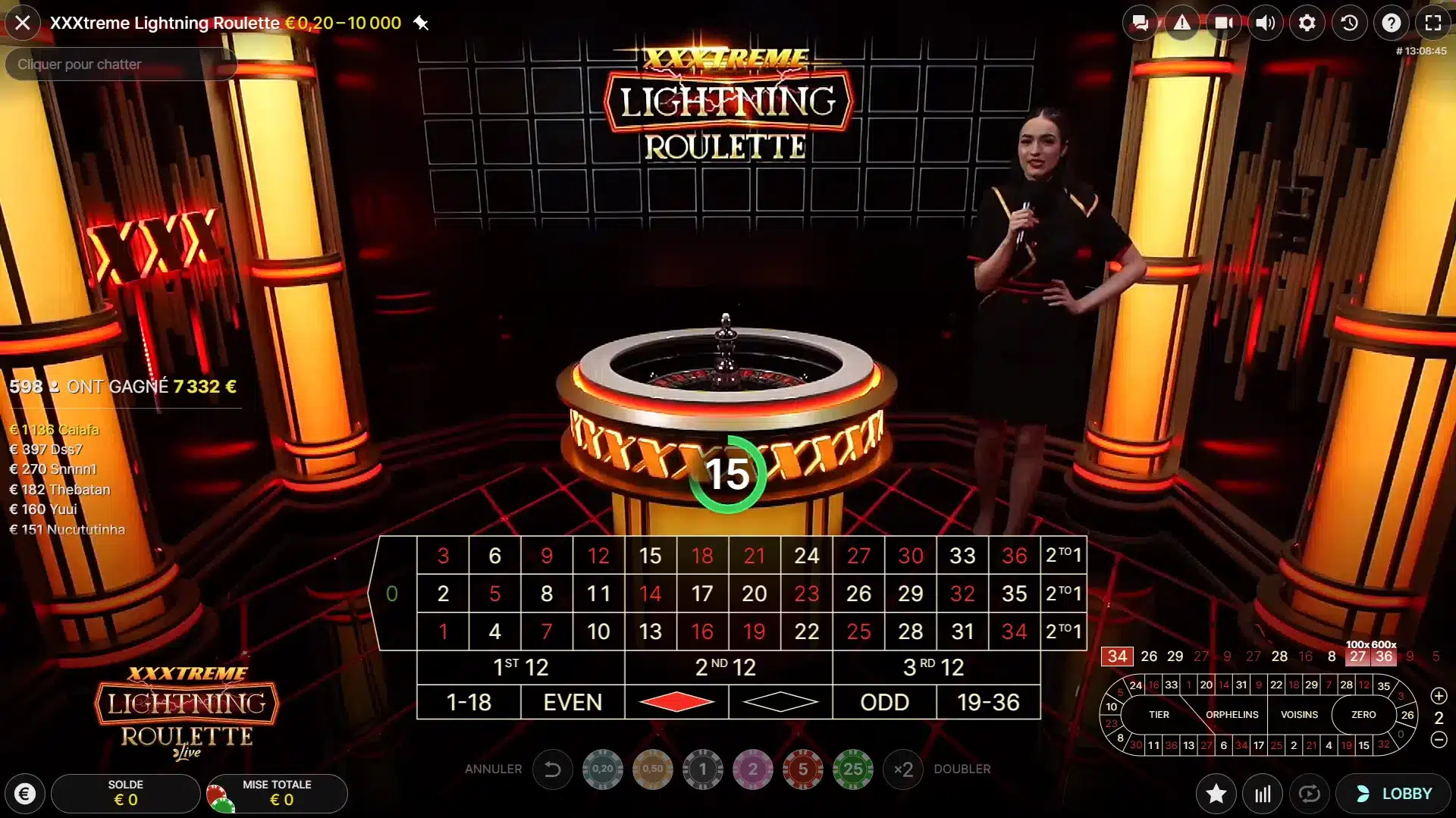 XXXTreme Lightning Roulette XXXTreme Lightning Roulette