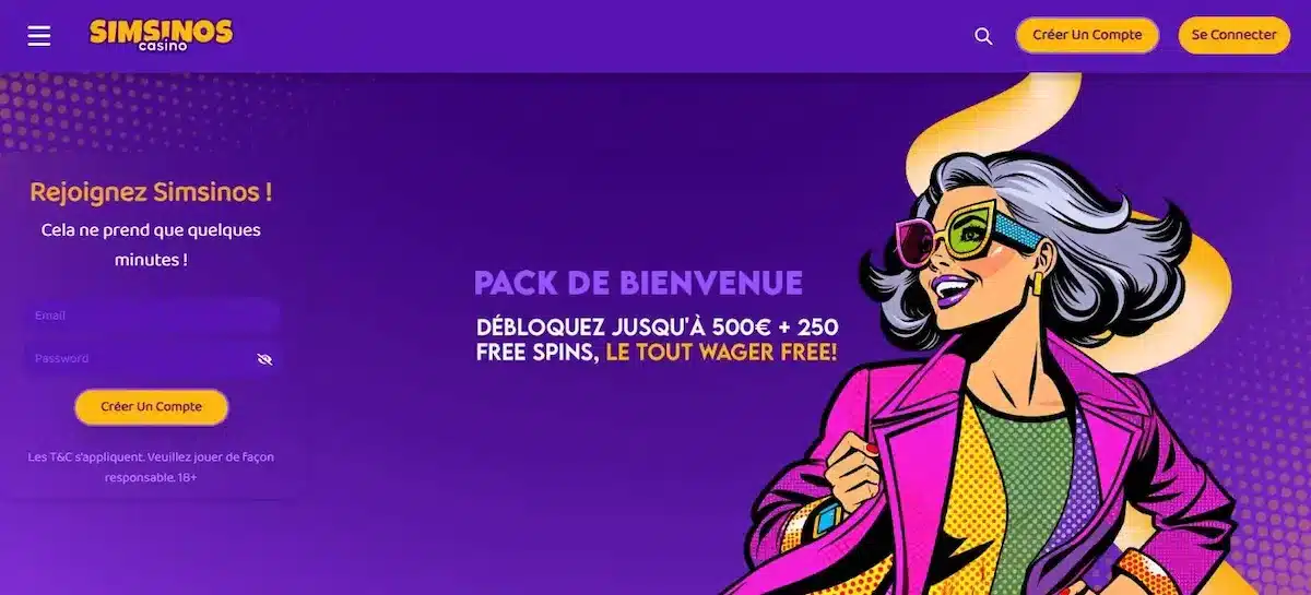 Simsino page d'accueil Simsino page d'accueil