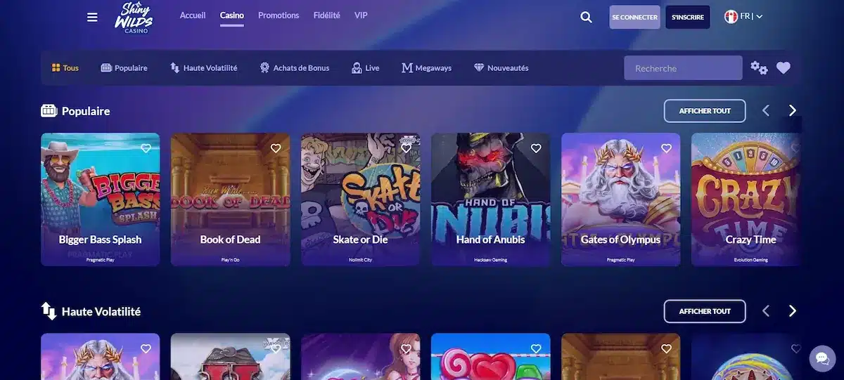 Interface de ShinyWild Interface de ShinyWild