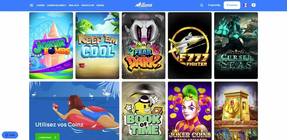 Millionz Casino machines à sous Millionz Casino machines à sous