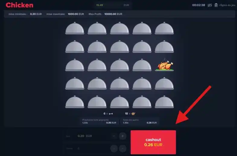 cashout mystake chicken