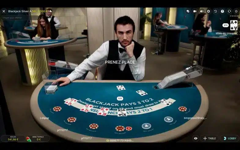 casino en direct blackjack