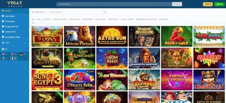 jeux vegaz casino