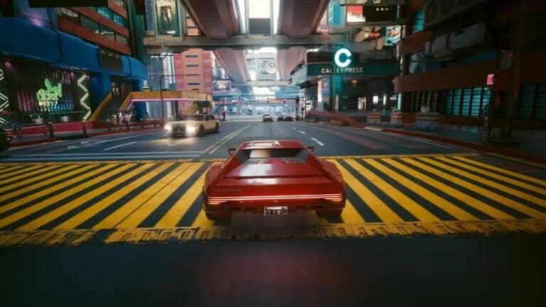 Logo CD Projekt RED et visuel de Cyberpunk 2077 illustrant l'annonce de l'arret des DLC en mars 2026